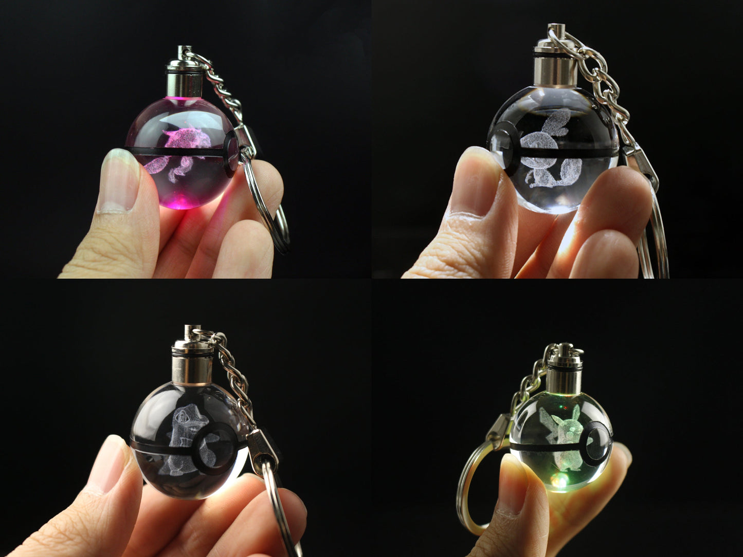 Crystal Pokeball Keychain (400+ Designs)